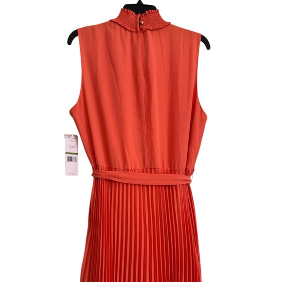 Nanette Nanette Lepore Women's Georgette Sharkbite Hem Orange Maxi Dress - Picture 9 of 10